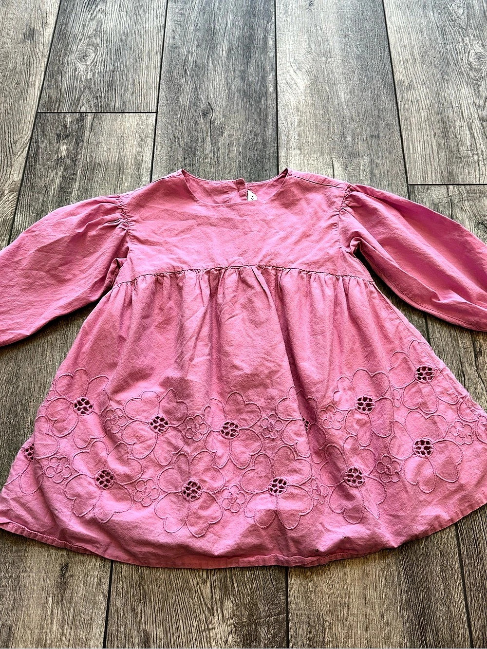 Janie and Jack Floral Girls Dress Pink Size 3